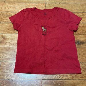 NWOT Brandy Melville Ashlyn Swiss Deer Top T-shirt